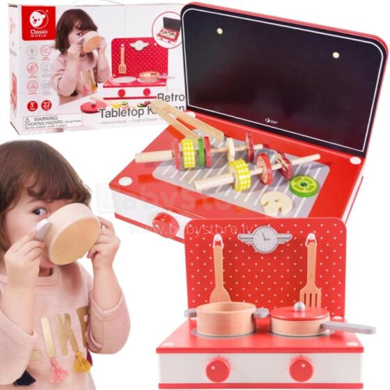 CLASSIC WORLD Ati Dzodoƒe 2in1 Grill + Ðeviwo ƒe Stove 22 pcs.