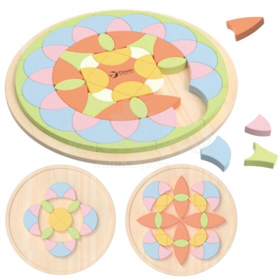 XEXEA ƑE KPEKPEÐEŊU Pastel Mandala Montessori Puzzle Mosaic Seƒoƒowo