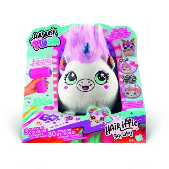 AIRBRUSH Hair´iffic õhupintsliga pehme loom Squish Pal