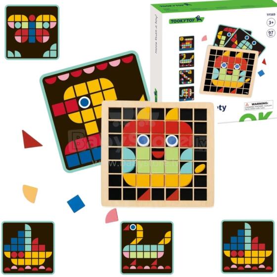 TOOKY TOY Puitmosaik Montessori Pusle