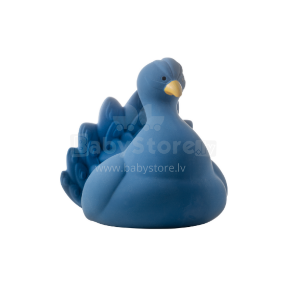 Natruba Bath Toy Peacock Art.251332 100% looduslikust kummist paabulind