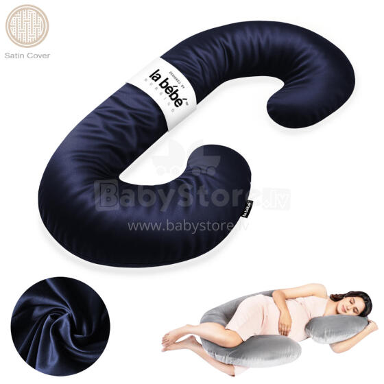 La Bebe™ Maternity Satin Pillow Sì - Duo Art.674555 Satin fabric. Multifunctional maternity pillow with memory foam filling