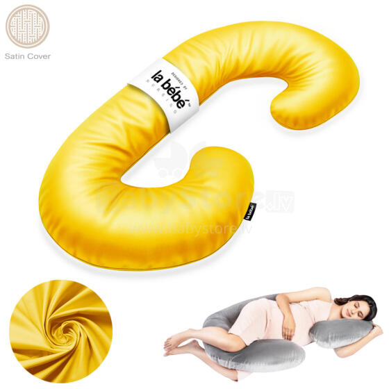 La Bebe™ Maternity Satin Pillow Sì - Duo Art.655576 Satin fabric. Multifunctional maternity pillow with memory foam filling