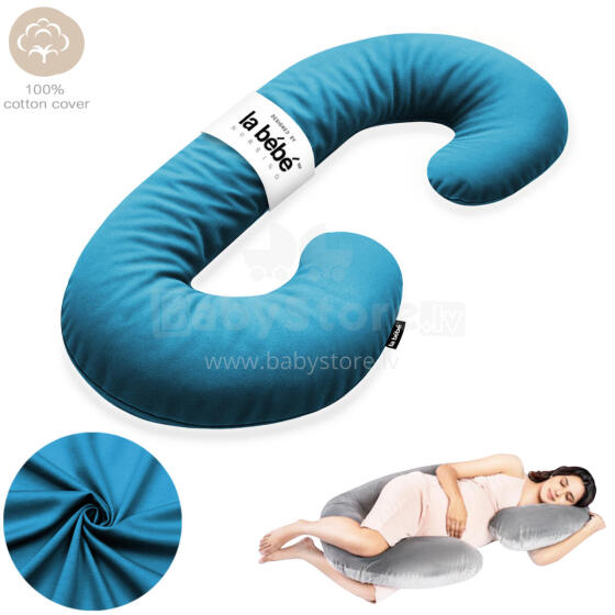 La Bebe™ Maternity Pillow Sì - Duo Art.227042 100% cotton. Multifunctional maternity pillow with memory foam filling