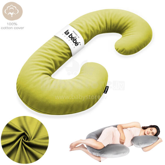 La Bebe™ Maternity Pillow Sì - Duo Art.227045 100% cotton. Multifunctional maternity pillow with memory foam filling