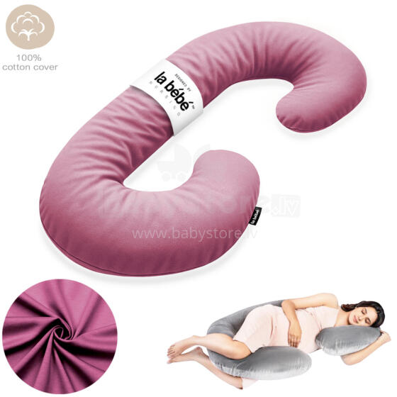 La Bebe™ Maternity Pillow Sì - Duo Art.227046 100% cotton. Multifunctional maternity pillow with memory foam filling