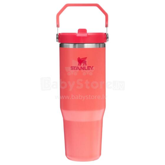 Termokruus k&otilde;rrega The IceFlow Flip Straw 2.0 Tumbler 0.89L korallpunane-oranž