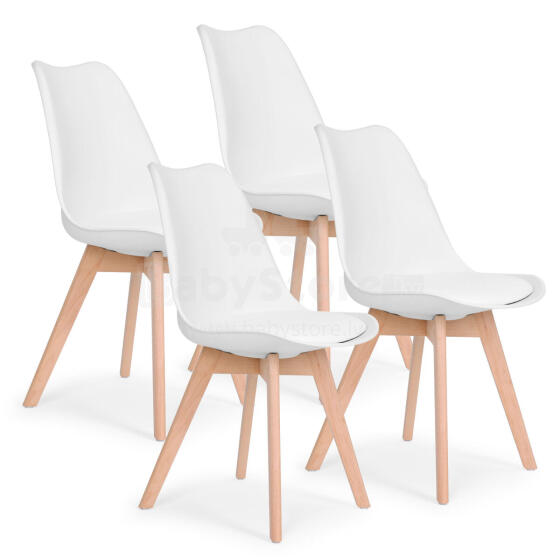 4 elutoa ja söögitoa toolide komplekt koos padjaga ökoliidiga ModernHome