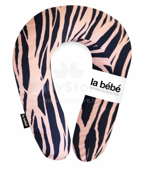 La Bebe™ Snug Cotton Nursing Maternity Pillow Art.25240 Zebra Brown 20*70cm