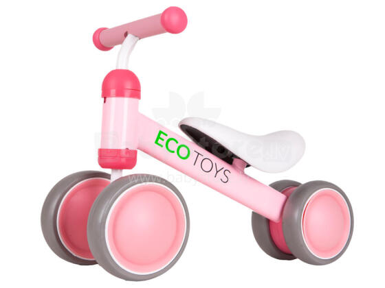 Tasakaaluratas, treeningratas, mini ratas lastele, roosa ECOTOYS