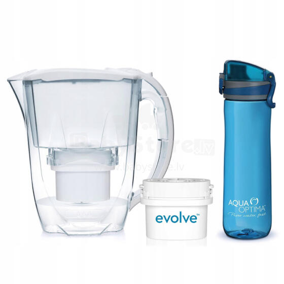 Aqua Optima Oria 2.8l veepurk + 60-päevane filter + 600ml veepudel
