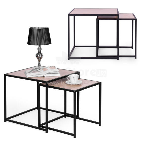 2 kohvilauda komplekt, Loft disain