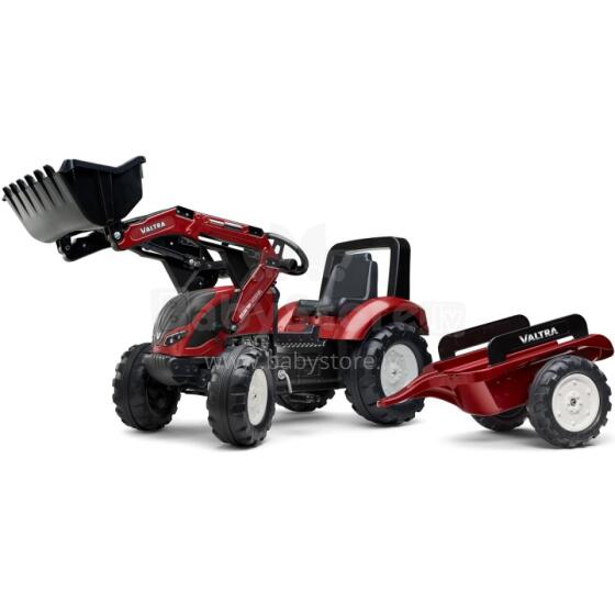 FALK Pedali Traktor Valtra Burgundia Kaarte ja Ämbri 3-aastastele