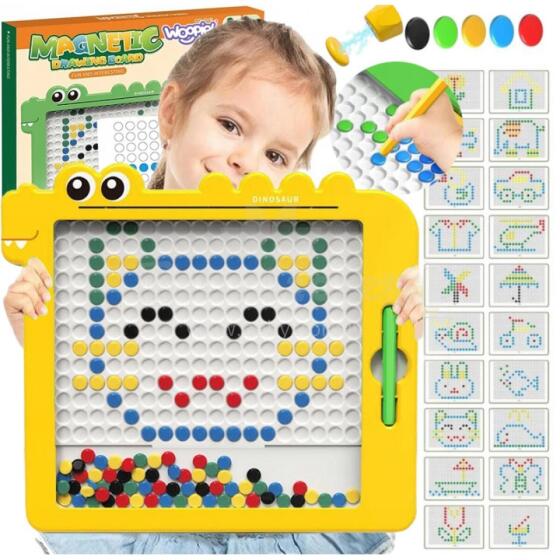 WOOPIE Magnettahvel lastele Montessori MagPad Dinosaurus
