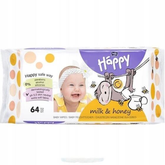 BELLA Baby Happy Wipes piima ja mee 64 tk