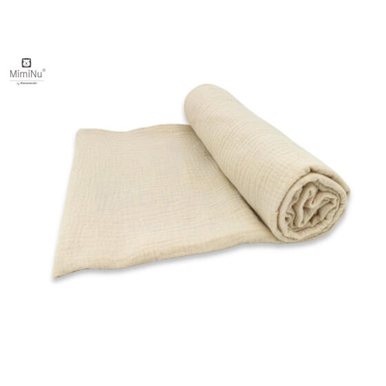 KIECZMERSKI Swaddle 120x120 MUSLIN COTTON 100% soe beež
