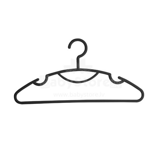 Riidepuud 10 tk plastist Daphne 42x0.8x21cm mustad