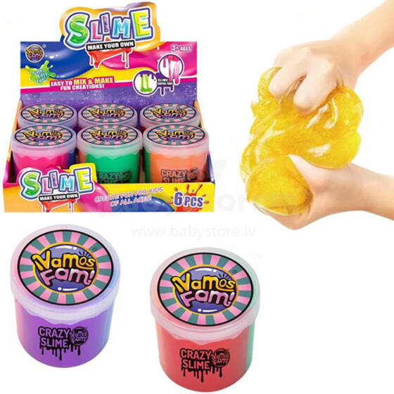 MASA MAGICZNA SLIME 3 KOLORY 450g