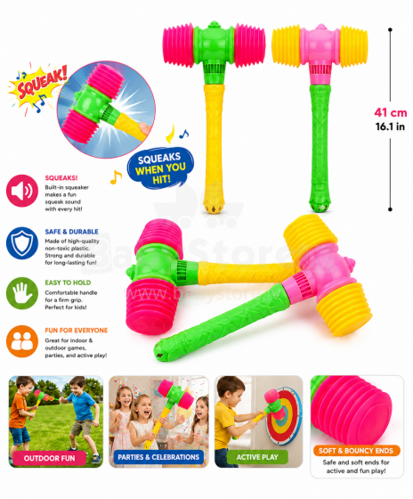 I-Toys Music Amur Art.254785 Muusikaline piiksuv mänguasi - haamer