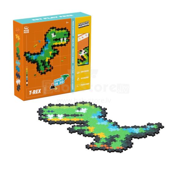 Plus Plus pusle numbritega T-REX, 250 tk
