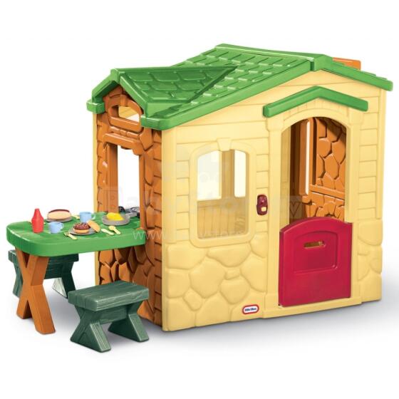 Little Tikes Pikniku Maja Terrassiga ja Maagilise Uksekellaga - Loomulik