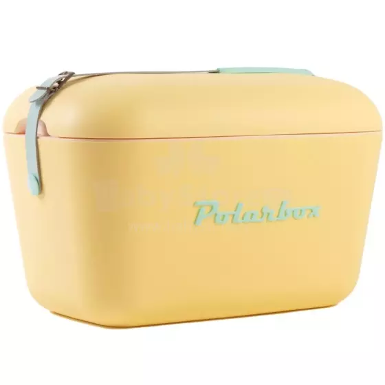 Polarbox Cool Box Retro Cooler Art.255940 Pop Yellow Camping Refrigerator 12L