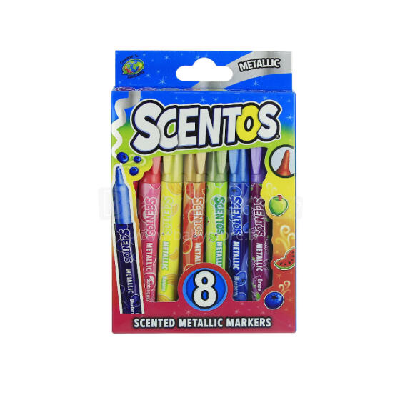 SCENTOS ST 40695 Lõhnavad Markers - Metallik 8 tk