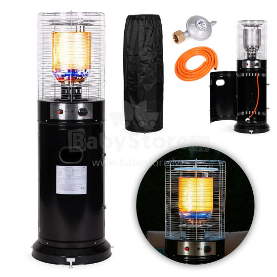 Gaasikütte radiaator 11 kW klaasist aeda patio reduktor voolik kate MultiGarden