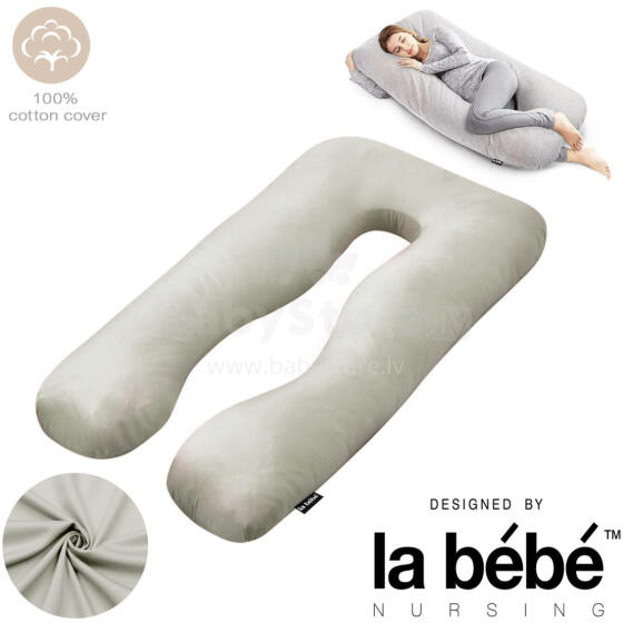 La Bebe™ Cushy Maternity Pillow Art.91919  Light Grey