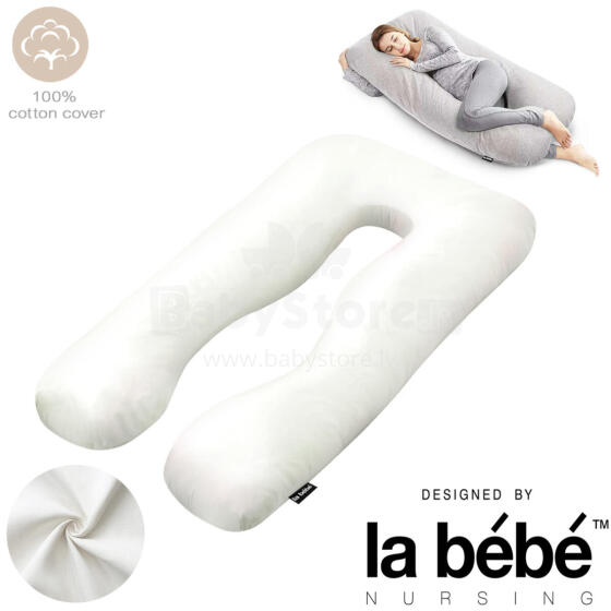 La Bebe™ Cushy Maternity Pillow Art.91910 White