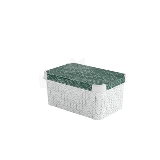 Karp kaanega Deco Stockholm S 29.5x19.5x13.5cm Rohelised Lehed