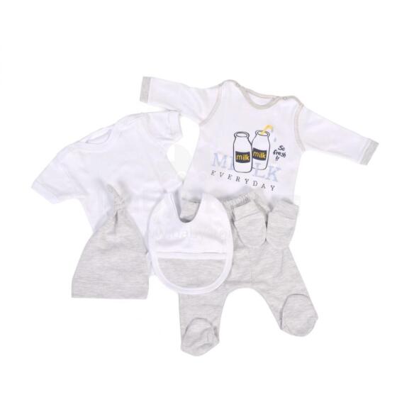 Mini Baby Baby Set Milky Art.257592 Laste 5-osaline komplekt, 100% puuvill