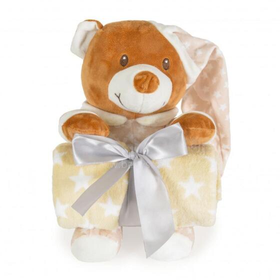 Mini Baby Addie Bear Set Art.257593 Beige  Beebitekk 70x100 cm