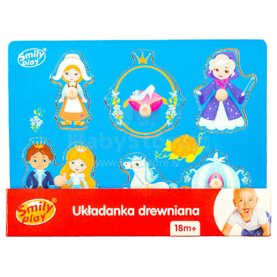 SMILY PLAY SPW83808 Puidust pusle Tuhkatriinu