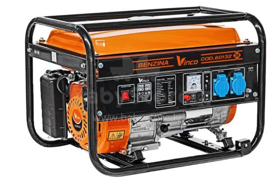 POWER GENERATOR PT3800A VINCO 3.2 KW / 7.5 HP / 15 L 2X230 V 16 A / 1X12 V / AVR