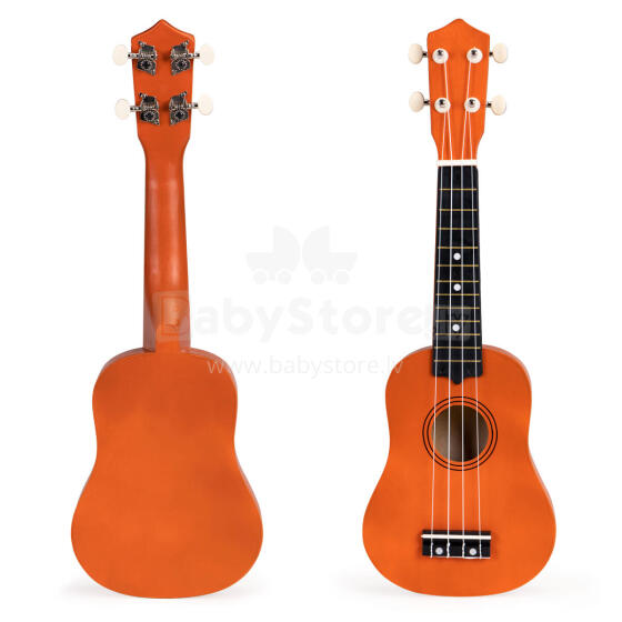 Puidust Ukulele Kitarr Lastele, 4 Nailonkeelt ECOTOYSilt