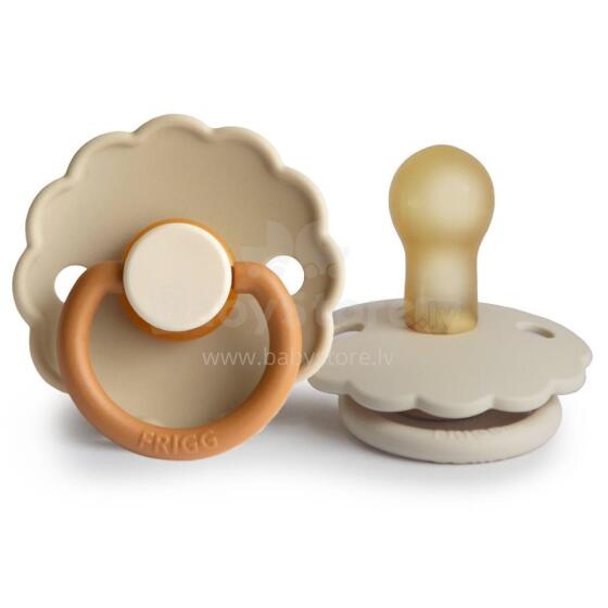 Frigg Daisy Round Latex Art.100462 Baby Desert/Cream mannekeen (lutt), mis on valmistatud 100% looduslikust kummist vanuses 0-6 kuud. (2 tk.)