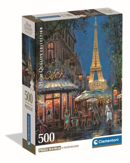 CLEMENTONI Puzzle öö eiffeli kohvikus, 500 tk,, 35577