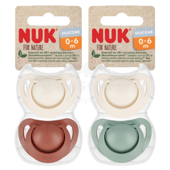 NUK 175009 Rahustav lutipudeli 0-6 kuud NATURE 2 tk