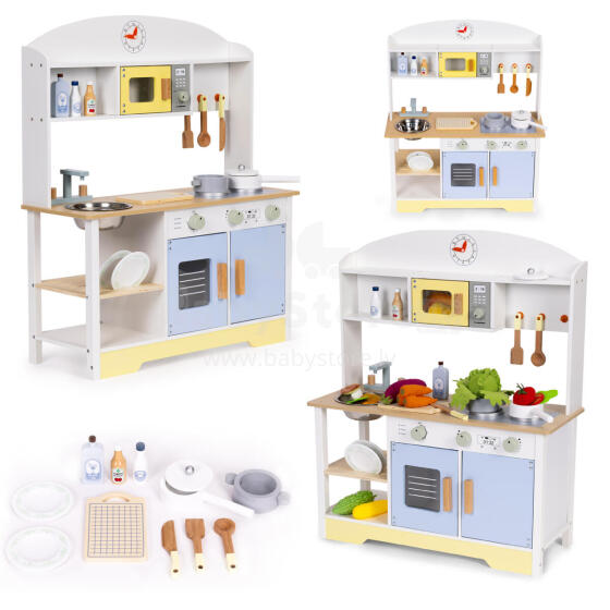 Köök lastele ahju pesumasin mikrolaineahi 12 tarvikut ECOTOYS