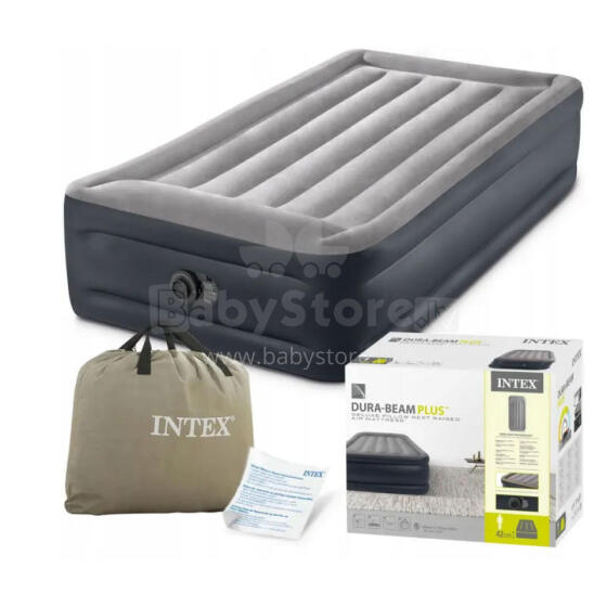 Üksik õhkmadrats 191x99x42 cm sisseehitatud elektripumbaga INTEX 64132