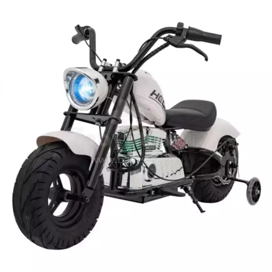 Motorcycle Chopper Warrior Art.260383 White Võimas 12v lapsega elektriline auto