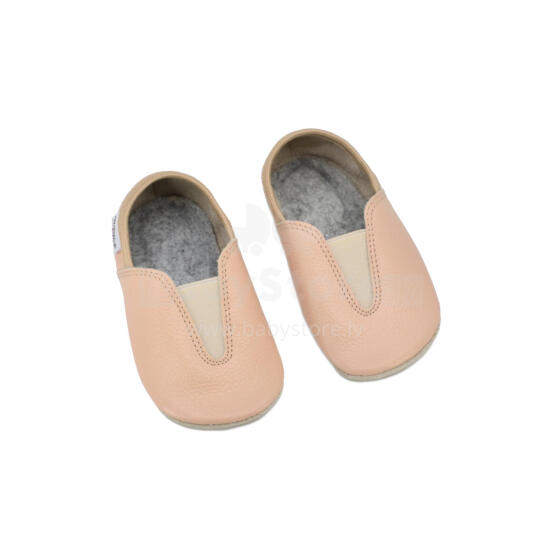 Bebe Basic Kids Hip-Hop Punsa Gymnastics Shoes Art.SB130 Beige Barefoot võimlemissussid