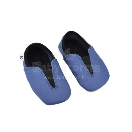 Bebe Basic Kids Hip-Hop Punsa Gymnastics Shoes Art.SB131 Eco Blue Barefoot lastesussid Punsa, mis on valmistatud mööblitööstuse tootmisjäätmetest
