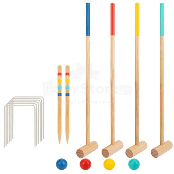 Tooky Toy Puitkriketimäng Spordiaed Mäng 4 Inimesele