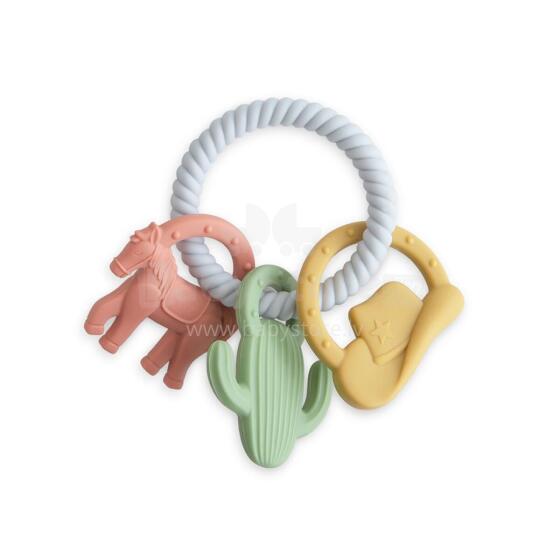 Mushie  Silicone  Teether Ring Art.102050 Silikoonist kõristi (100% looduslik)