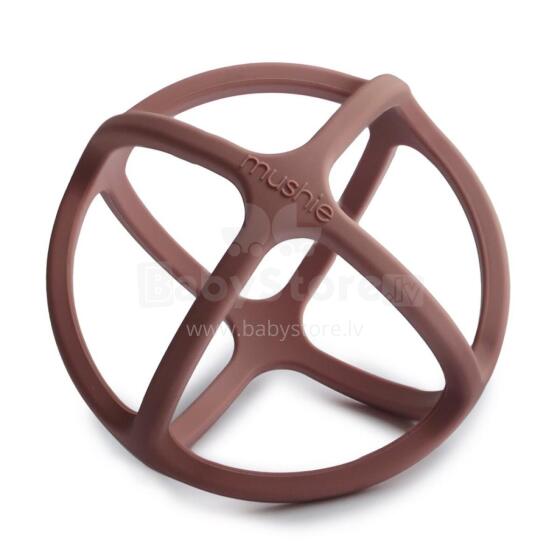 Mushie  Silicone Teether Ball Art.2560288 Woodhuck Silikoonist kõristi (100% looduslik)