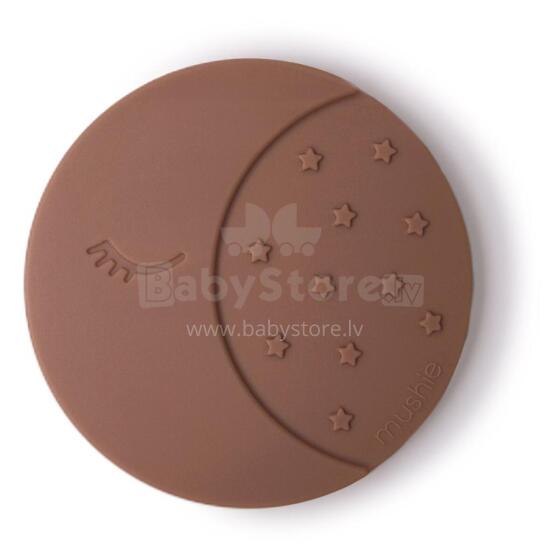 Mushie  Silicone Teether Moon Art.2560316 Silikoonist kõristi (100% looduslik)