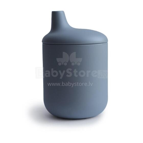 Mushie Silicone Sippy Cup Art.2480203 Tradewinds Silikoonist õppekruus, 175 ml.