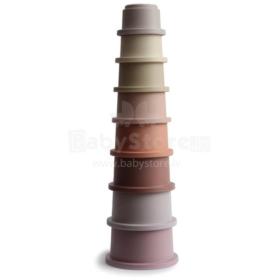 Mushie Stacking Cup Art.2400293 Petal tasside püramiid